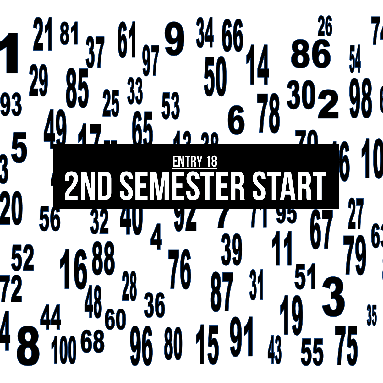 Entry 18 - 2nd Semester Start