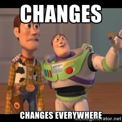 A Belated End-Of-Year Reflection : Changes